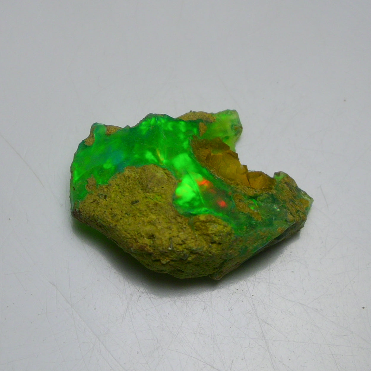 Rare Green Opal 13.15 Carats | Natural Green Ethiopian Opal Rough - Ready for Cutting & Jewelry!