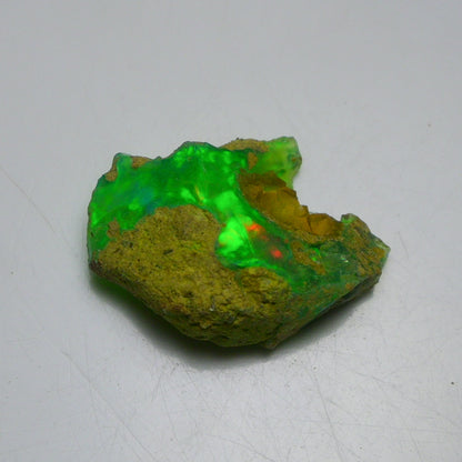Rare Green Opal 13.15 Carats | Natural Green Ethiopian Opal Rough - Ready for Cutting & Jewelry!