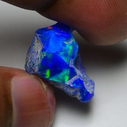 Rare Blue Opal 12.35 Carats | Natural Blue Ethiopian Opal Rough - Ready for Cutting & Jewelry!