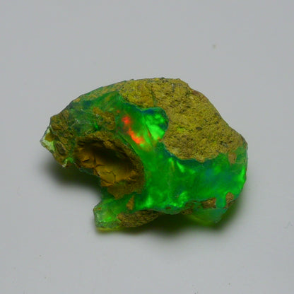 Rare Green Opal 13.15 Carats | Natural Green Ethiopian Opal Rough - Ready for Cutting & Jewelry!