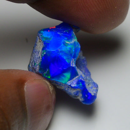 Rare Blue Opal 12.35 Carats | Natural Blue Ethiopian Opal Rough - Ready for Cutting & Jewelry!