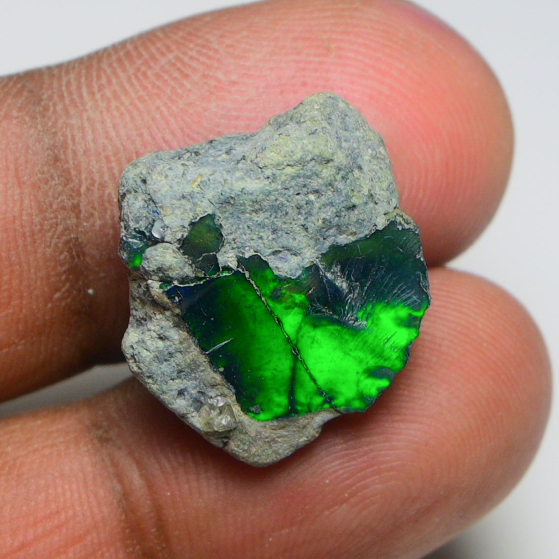 Rare Black Opal 10.00 Carats | Natural Black Ethiopian Opal Rough - Ready for Cutting & Jewelry!