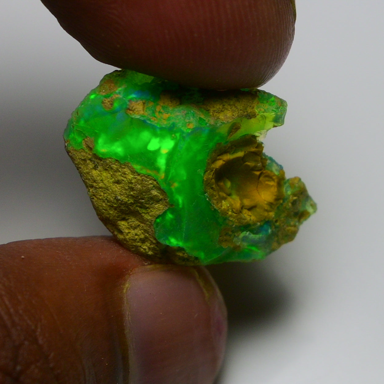 Rare Green Opal 13.15 Carats | Natural Green Ethiopian Opal Rough - Ready for Cutting & Jewelry!