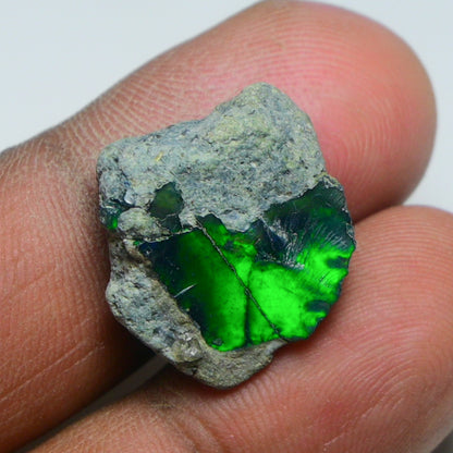 Rare Black Opal 10.00 Carats | Natural Black Ethiopian Opal Rough - Ready for Cutting & Jewelry!