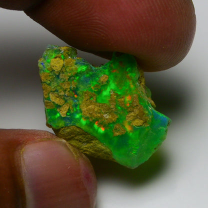 Rare Green Opal 13.15 Carats | Natural Green Ethiopian Opal Rough - Ready for Cutting & Jewelry!