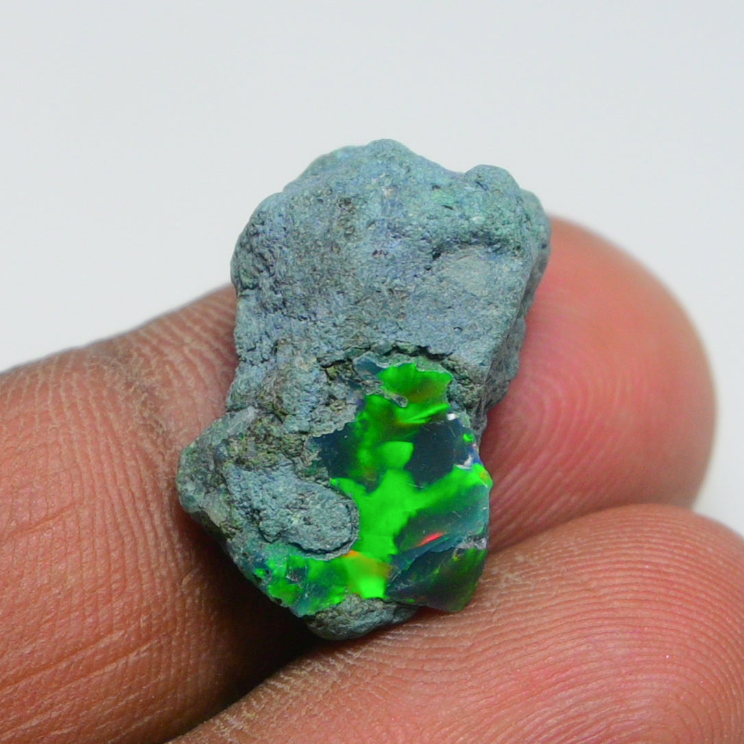 Rare Black Opal 10.30 Carats | Natural Black Ethiopian Opal Rough - Ready for Cutting & Jewelry!