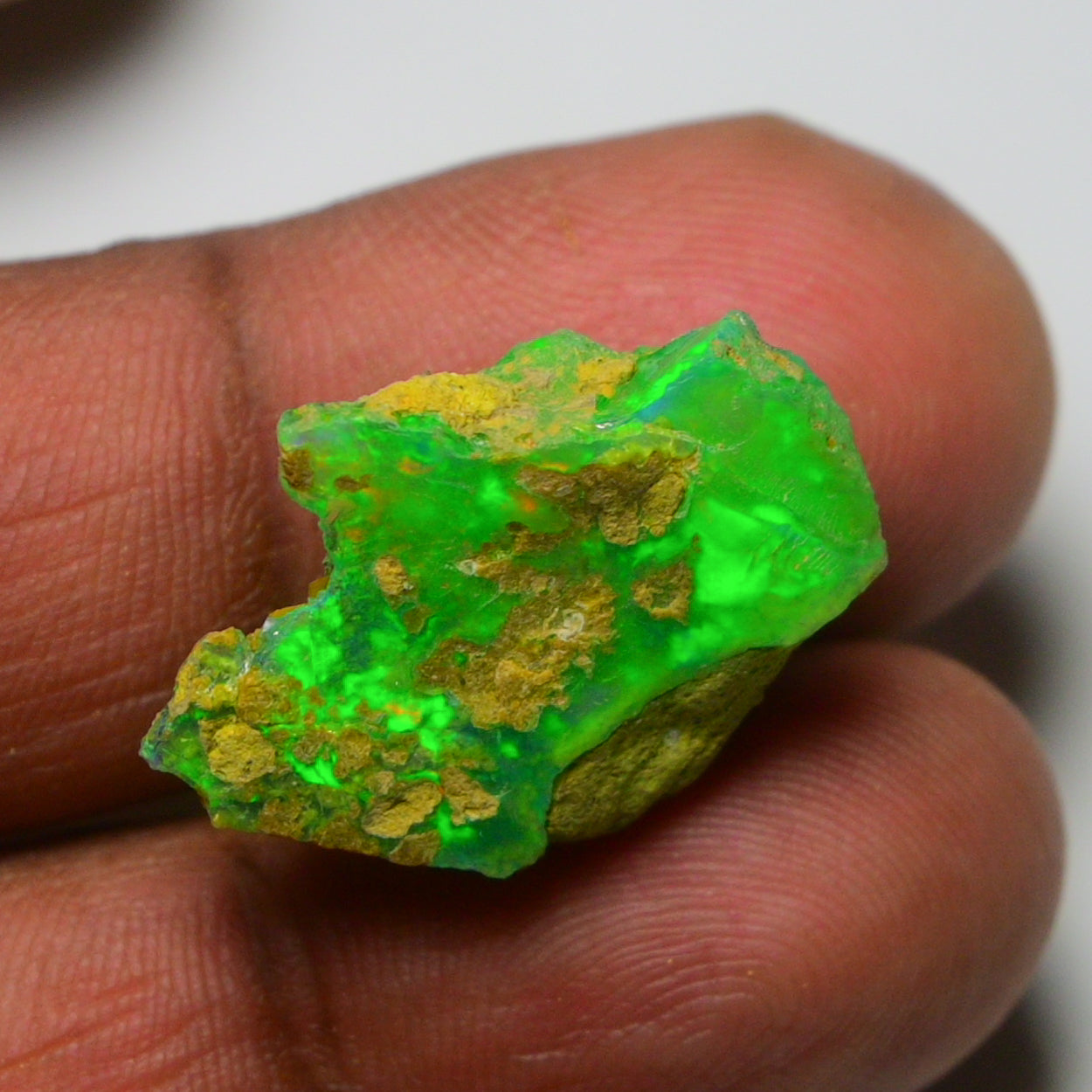 Rare Green Opal 13.15 Carats | Natural Green Ethiopian Opal Rough - Ready for Cutting & Jewelry!