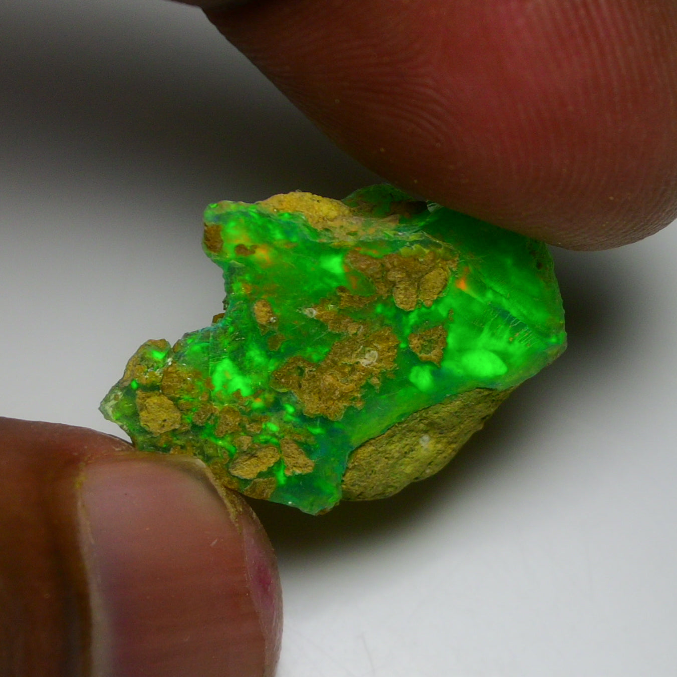 Rare Green Opal 13.15 Carats | Natural Green Ethiopian Opal Rough - Ready for Cutting & Jewelry!