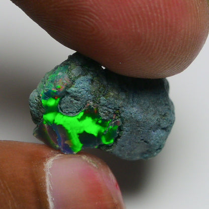 Rare Black Opal 10.30 Carats | Natural Black Ethiopian Opal Rough - Ready for Cutting & Jewelry!