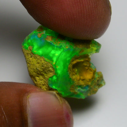 Rare Green Opal 13.15 Carats | Natural Green Ethiopian Opal Rough - Ready for Cutting & Jewelry!