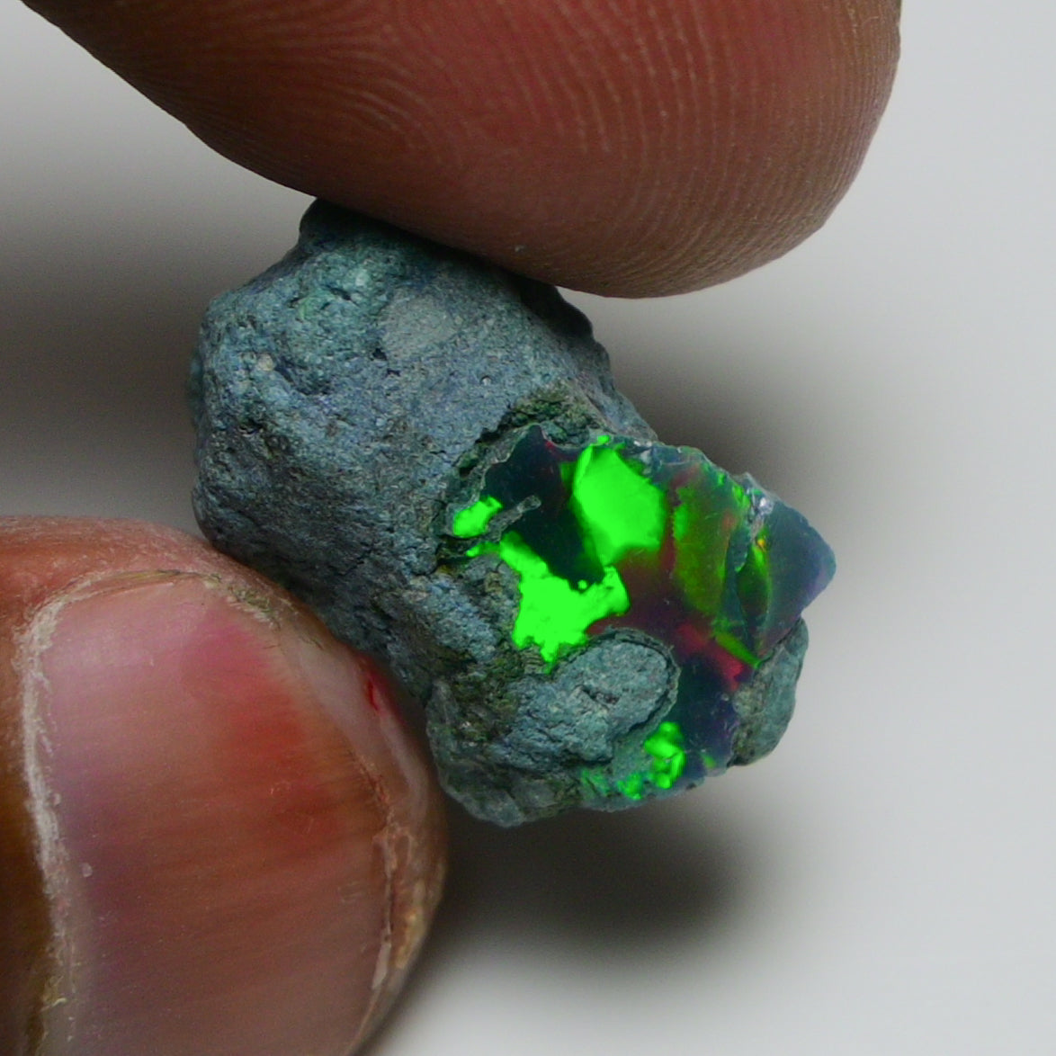 Rare Black Opal 10.30 Carats | Natural Black Ethiopian Opal Rough - Ready for Cutting & Jewelry!