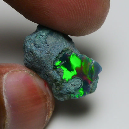 Rare Black Opal 10.30 Carats | Natural Black Ethiopian Opal Rough - Ready for Cutting & Jewelry!