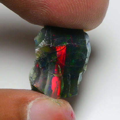 Rare Black Opal 10.45 Carats | Natural Black Ethiopian Opal Rough - Ready for Cutting & Jewelry!