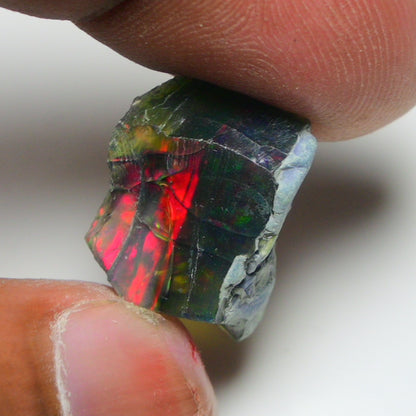 Rare Black Opal 10.45 Carats | Natural Black Ethiopian Opal Rough - Ready for Cutting & Jewelry!