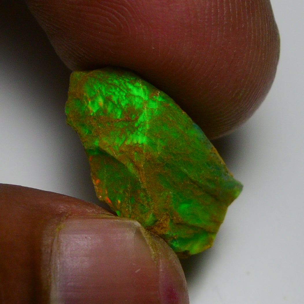 Rare Green Opal 6.95 Carats | Natural Green Ethiopian Opal Rough - Ready for Cutting & Jewelry!