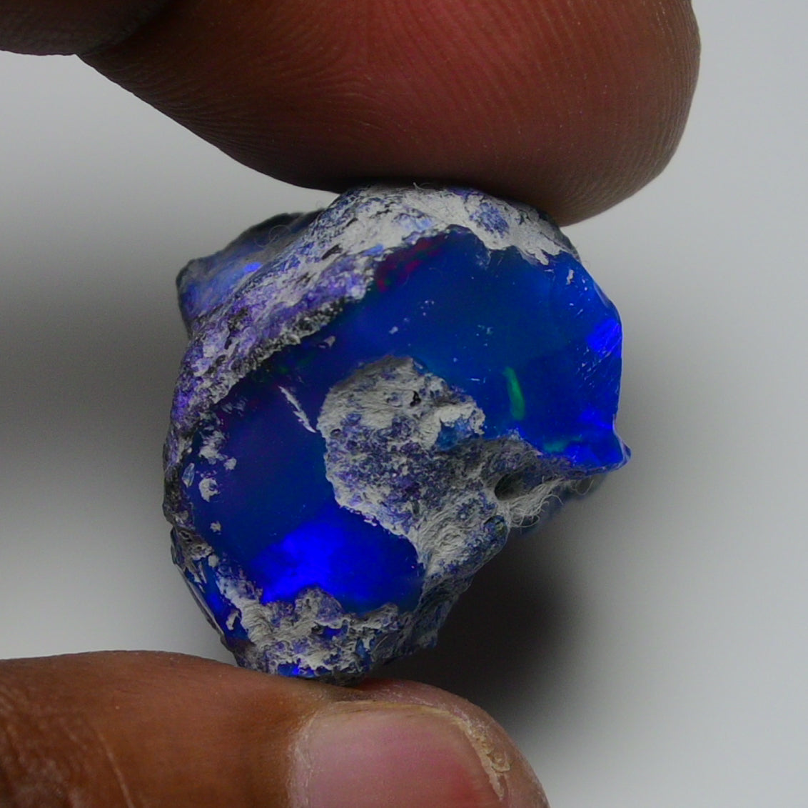 Rare Blue Opal 33.60 Carats | Natural Blue Ethiopian Opal Rough - Ready for Cutting & Jewelry!