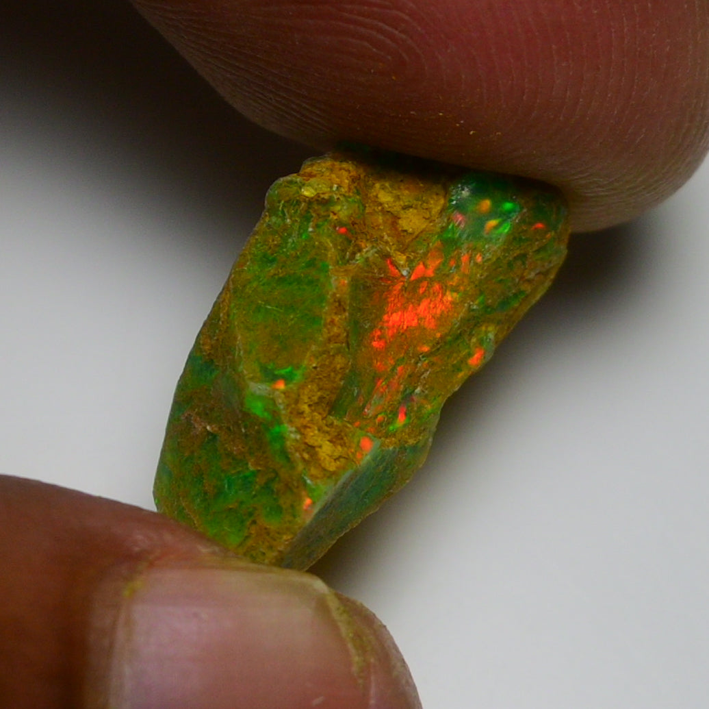 Rare Green Opal 6.95 Carats | Natural Green Ethiopian Opal Rough - Ready for Cutting & Jewelry!