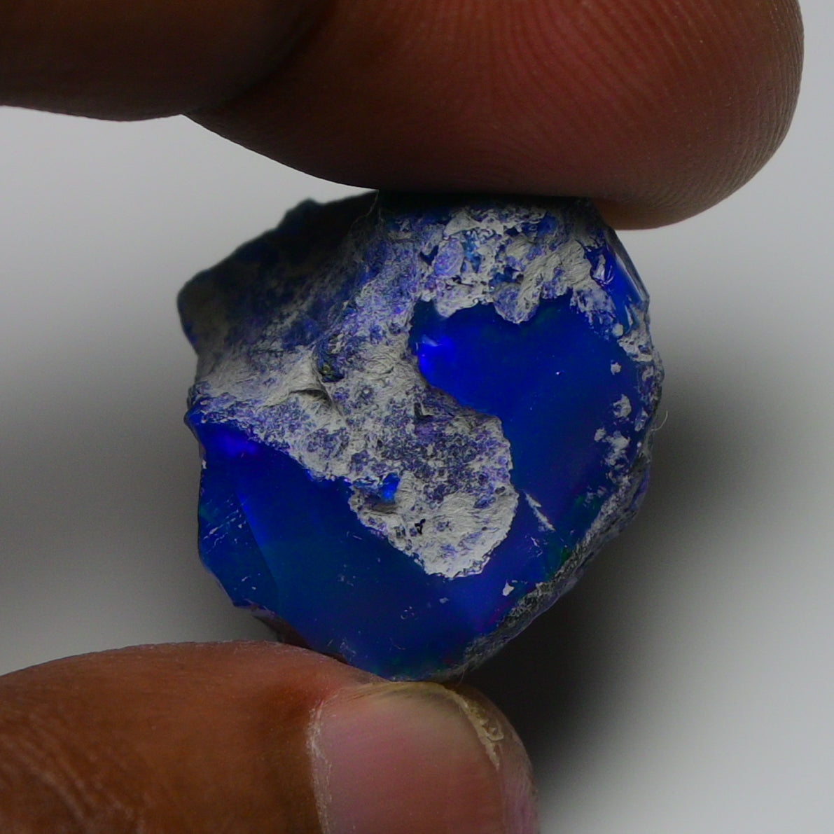 Rare Blue Opal 33.60 Carats | Natural Blue Ethiopian Opal Rough - Ready for Cutting & Jewelry!