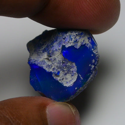 Rare Blue Opal 33.60 Carats | Natural Blue Ethiopian Opal Rough - Ready for Cutting & Jewelry!