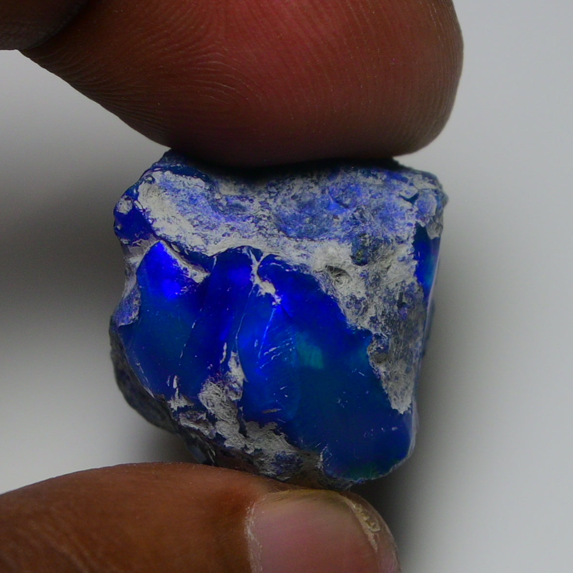 Rare Blue Opal 33.60 Carats | Natural Blue Ethiopian Opal Rough - Ready for Cutting & Jewelry!