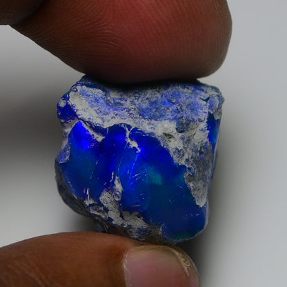 Rare Blue Opal 33.60 Carats | Natural Blue Ethiopian Opal Rough - Ready for Cutting & Jewelry!