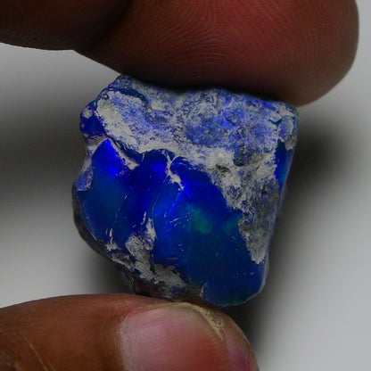 Rare Blue Opal 33.60 Carats | Natural Blue Ethiopian Opal Rough - Ready for Cutting & Jewelry!