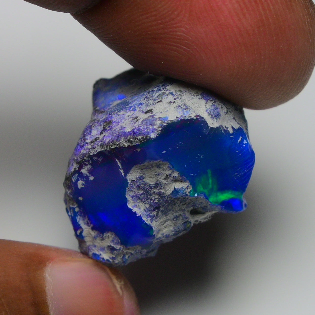 Rare Blue Opal 33.60 Carats | Natural Blue Ethiopian Opal Rough - Ready for Cutting & Jewelry!