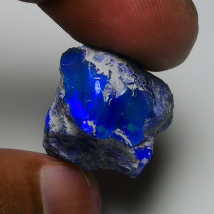 Rare Blue Opal 33.60 Carats | Natural Blue Ethiopian Opal Rough - Ready for Cutting & Jewelry!