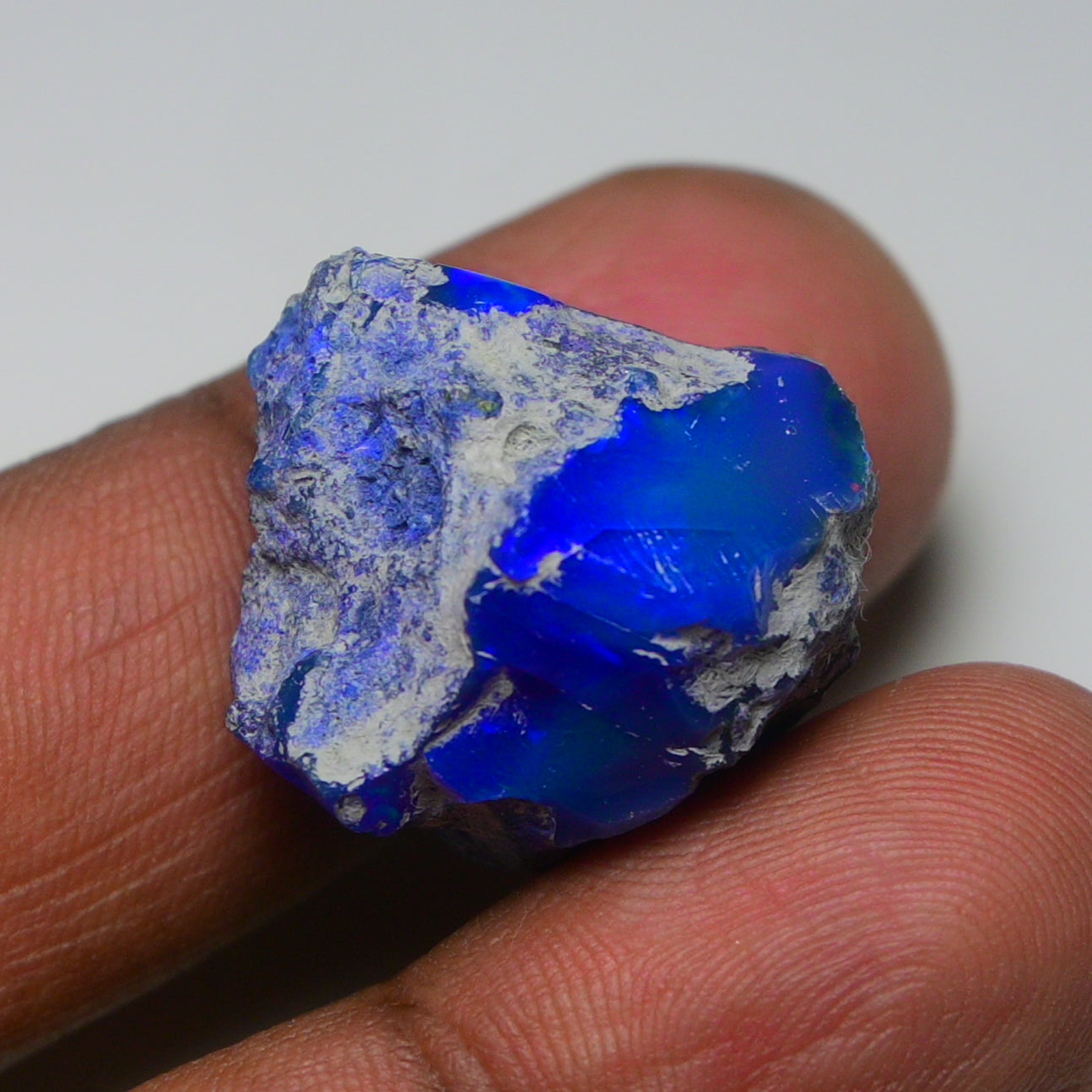 Rare Blue Opal 33.60 Carats | Natural Blue Ethiopian Opal Rough - Ready for Cutting & Jewelry!