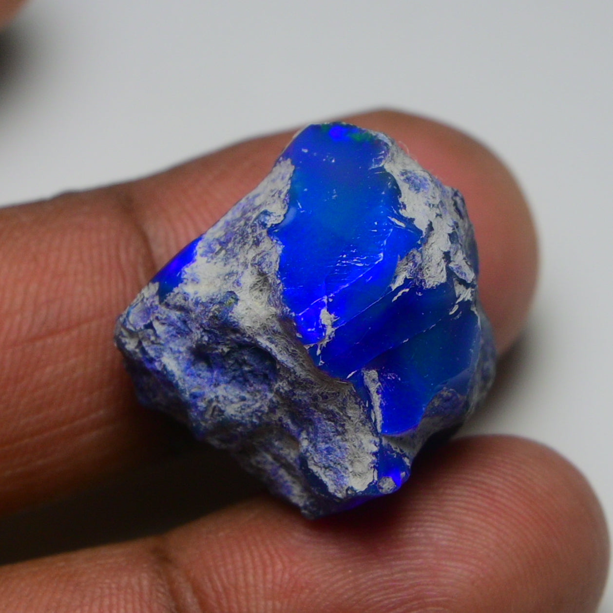 Rare Blue Opal 33.60 Carats | Natural Blue Ethiopian Opal Rough - Ready for Cutting & Jewelry!