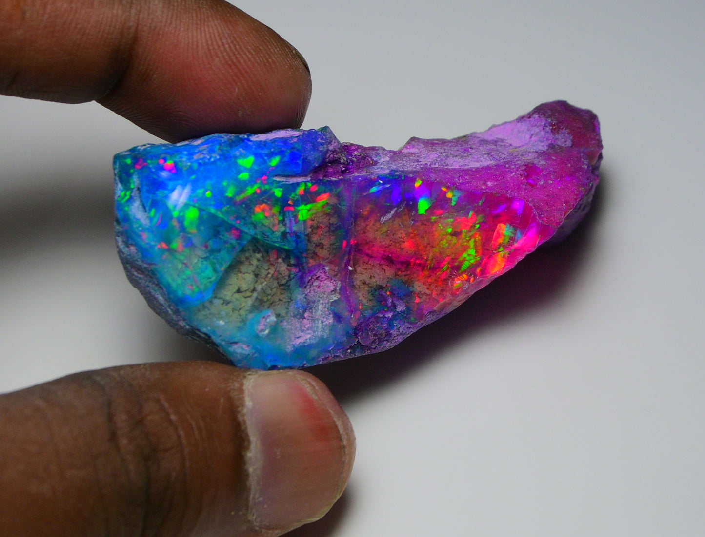 Very Rare Bi-Color Opal Rough 168.35 Cts Natural Ethiopian Opal Raw Jewelry Grade