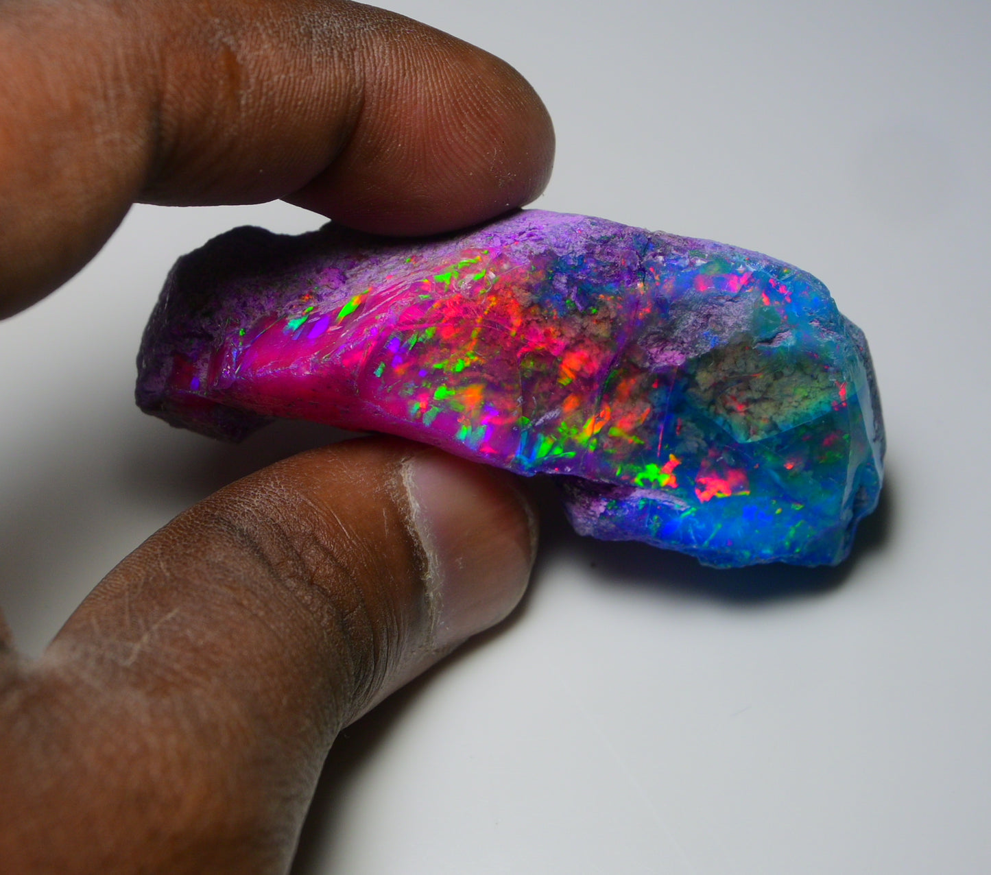 Very Rare Bi-Color Opal Rough 168.35 Cts Natural Ethiopian Opal Raw Jewelry Grade