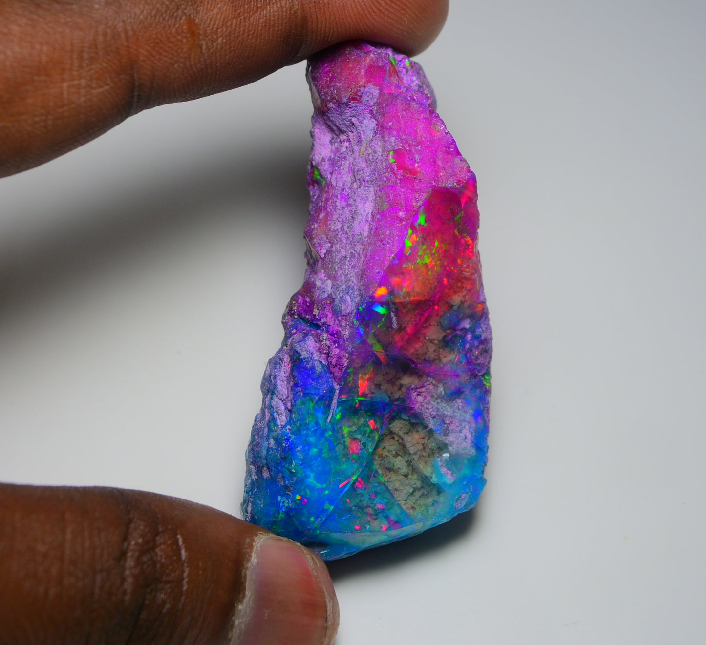 Very Rare Bi-Color Opal Rough 168.35 Cts Natural Ethiopian Opal Raw Jewelry Grade