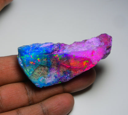 Very Rare Bi-Color Opal Rough 168.35 Cts Natural Ethiopian Opal Raw Jewelry Grade