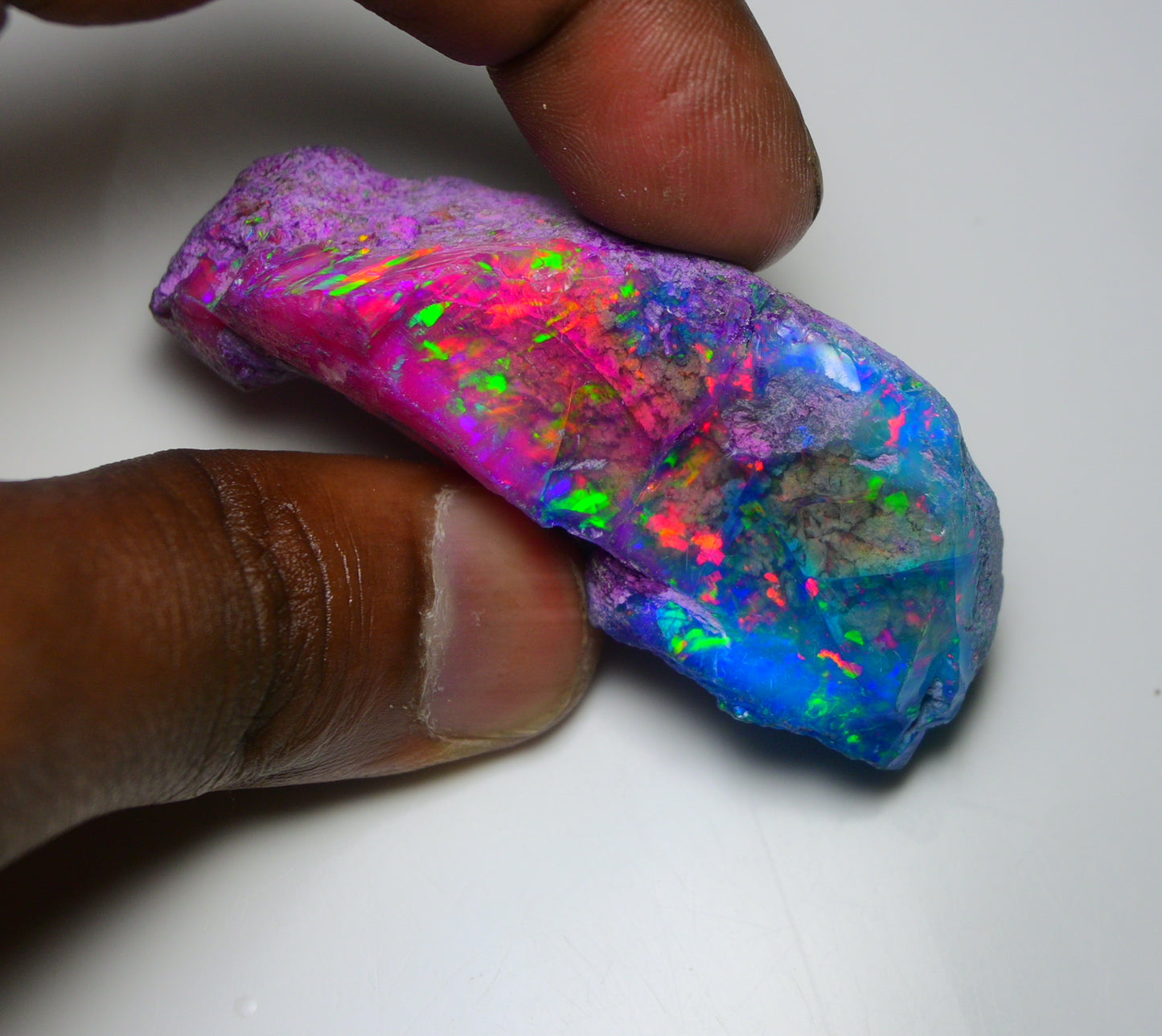 Very Rare Bi-Color Opal Rough 168.35 Cts Natural Ethiopian Opal Raw Jewelry Grade