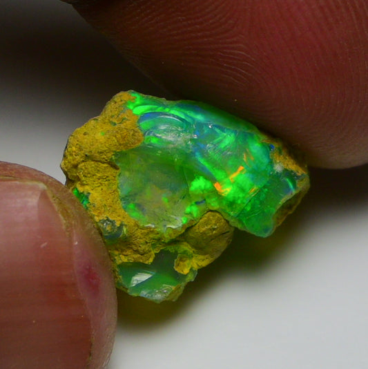Rare Green Opal 7.80 Carats | Natural Green Ethiopian Opal Rough - Ready for Cutting & Jewelry!
