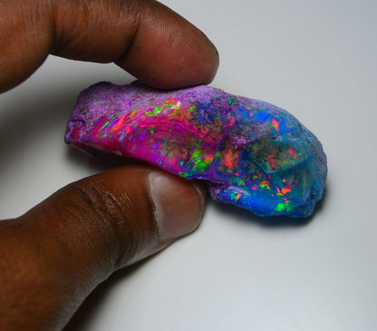 Very Rare Bi-Color Opal Rough 168.35 Cts Natural Ethiopian Opal Raw Jewelry Grade