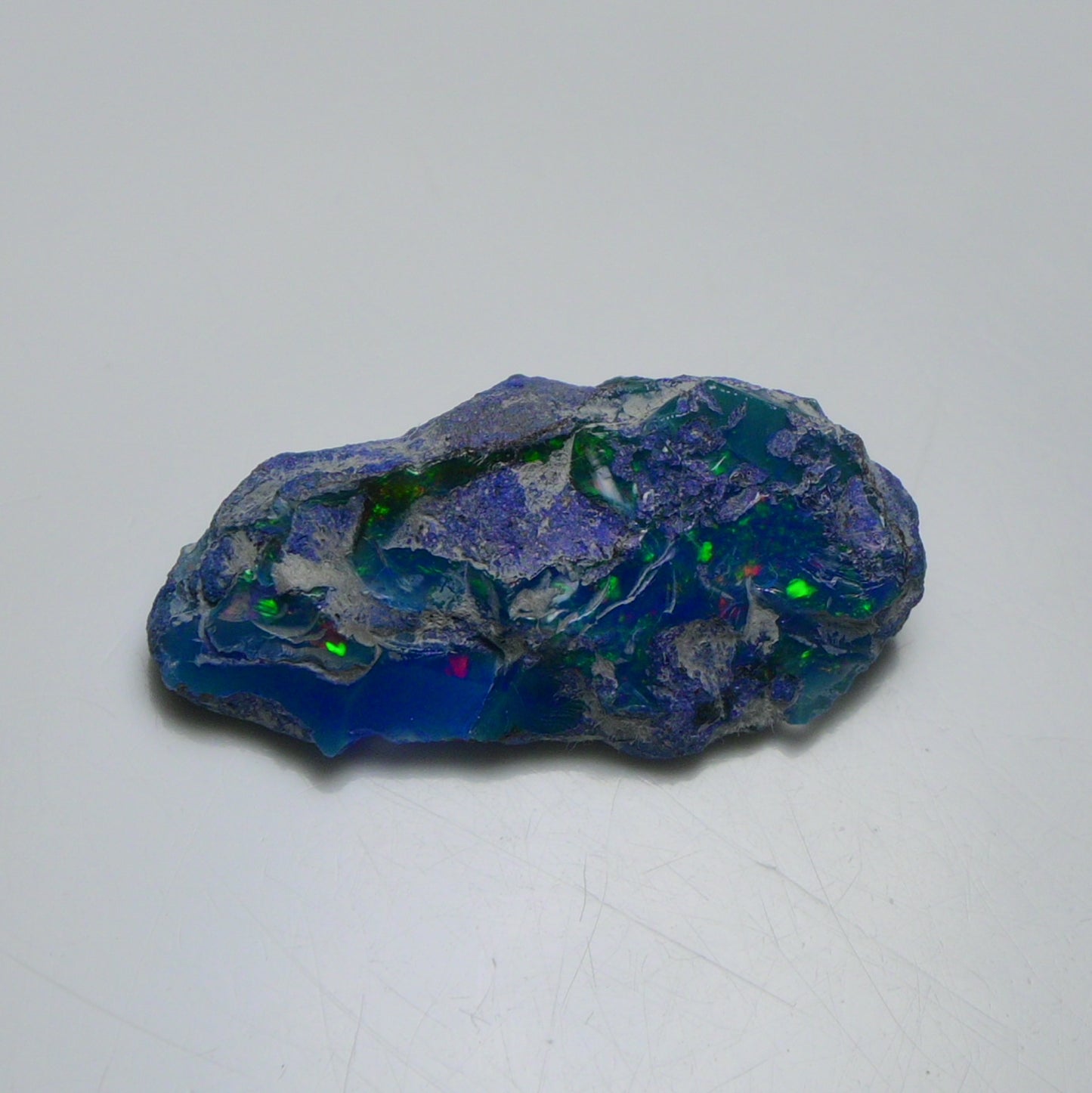 Rare Blue Opal 9.55 Carats | Natural Blue Ethiopian Opal Rough - Ready for Cutting & Jewelry!