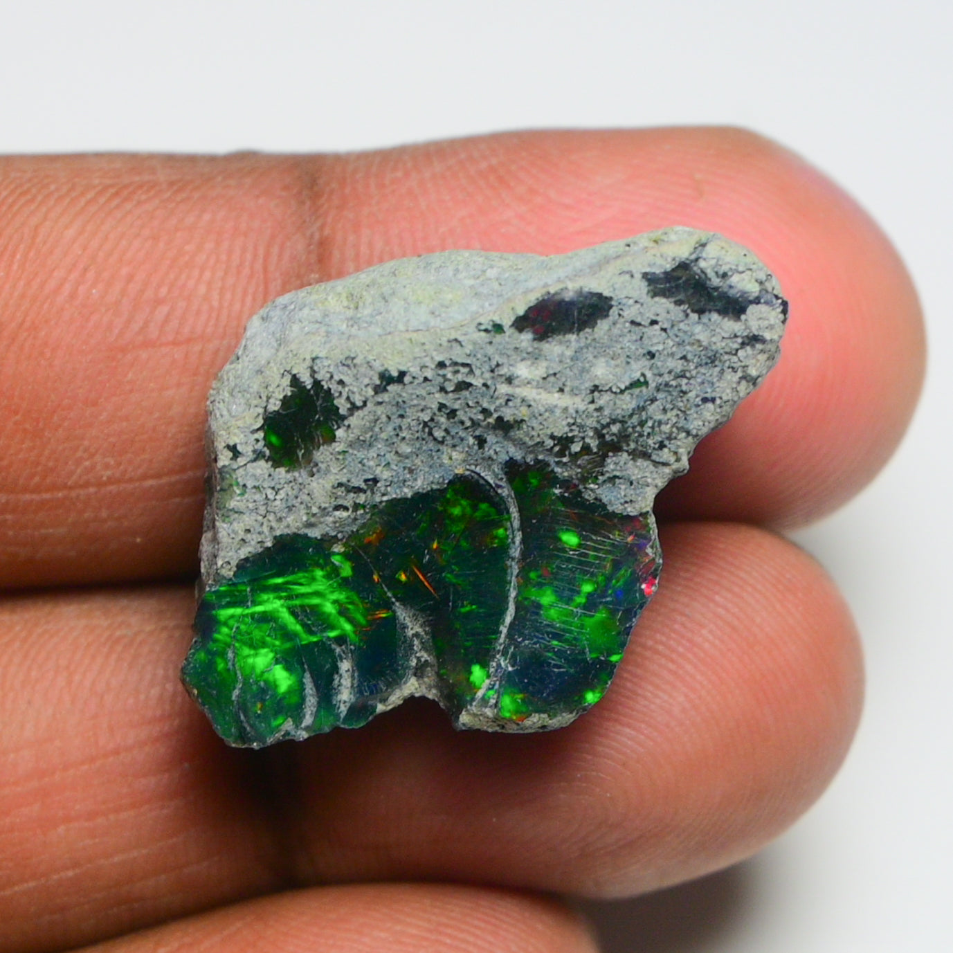 Rare Black Opal 26.80 Carats | Natural Black Ethiopian Opal Rough - Ready for Cutting & Jewelry!