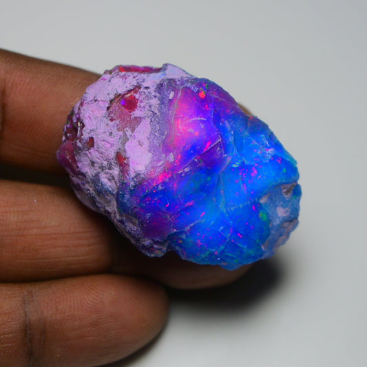 Very Rare Bi-Color Opal Rough 101.20 Cts Natural Ethiopian Opal Raw Jewelry Grade