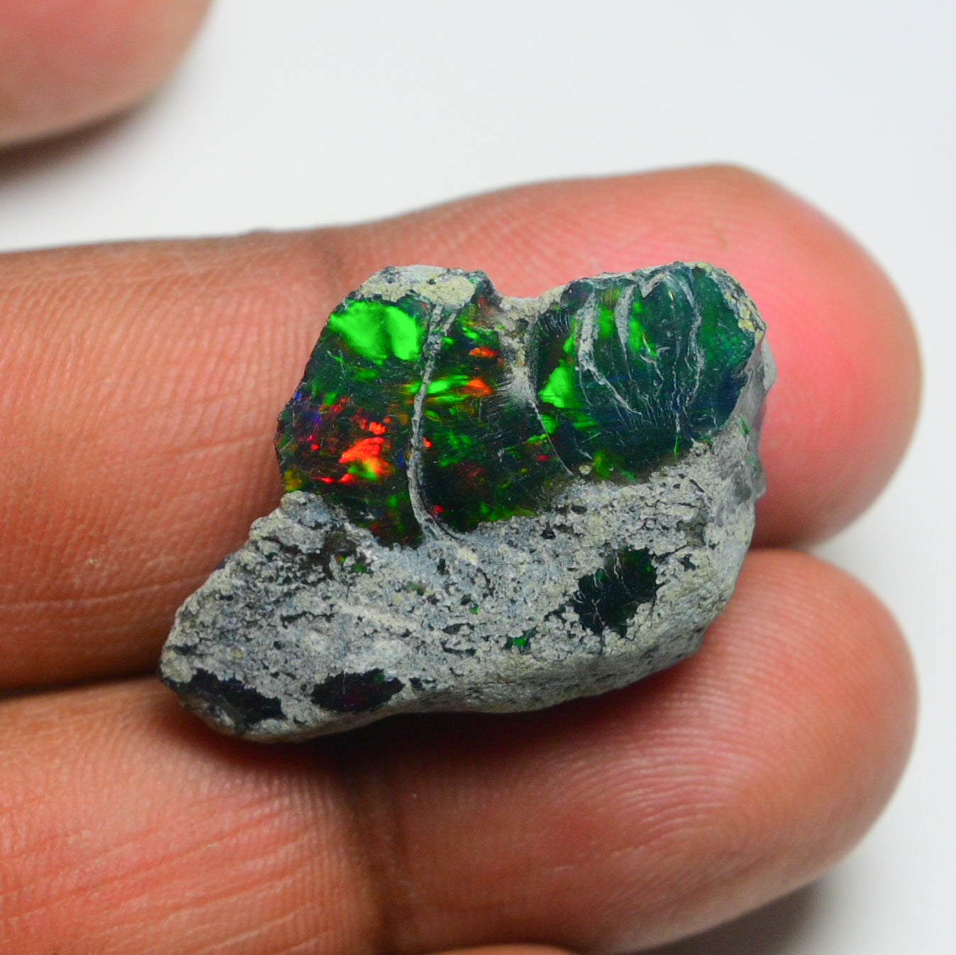 Rare Black Opal 26.80 Carats | Natural Black Ethiopian Opal Rough - Ready for Cutting & Jewelry!