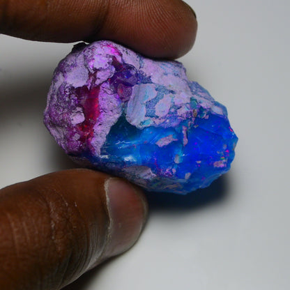 Very Rare Bi-Color Opal Rough 101.20 Cts Natural Ethiopian Opal Raw Jewelry Grade
