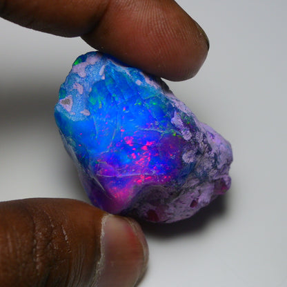 Very Rare Bi-Color Opal Rough 101.20 Cts Natural Ethiopian Opal Raw Jewelry Grade