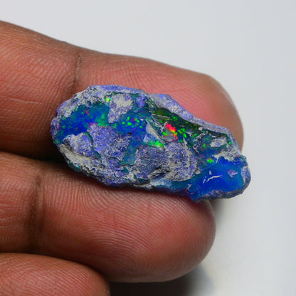 Rare Blue Opal 9.55 Carats | Natural Blue Ethiopian Opal Rough - Ready for Cutting & Jewelry!