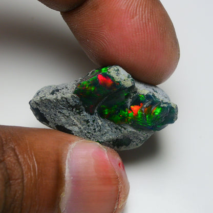 Rare Black Opal 26.80 Carats | Natural Black Ethiopian Opal Rough - Ready for Cutting & Jewelry!