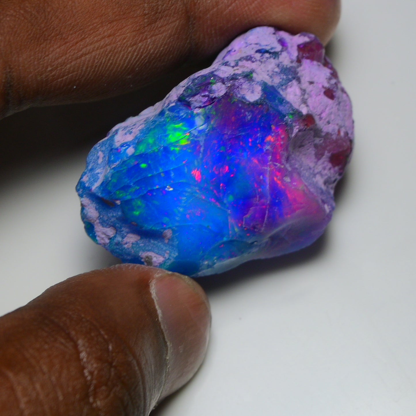 Very Rare Bi-Color Opal Rough 101.20 Cts Natural Ethiopian Opal Raw Jewelry Grade