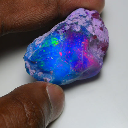 Very Rare Bi-Color Opal Rough 101.20 Cts Natural Ethiopian Opal Raw Jewelry Grade