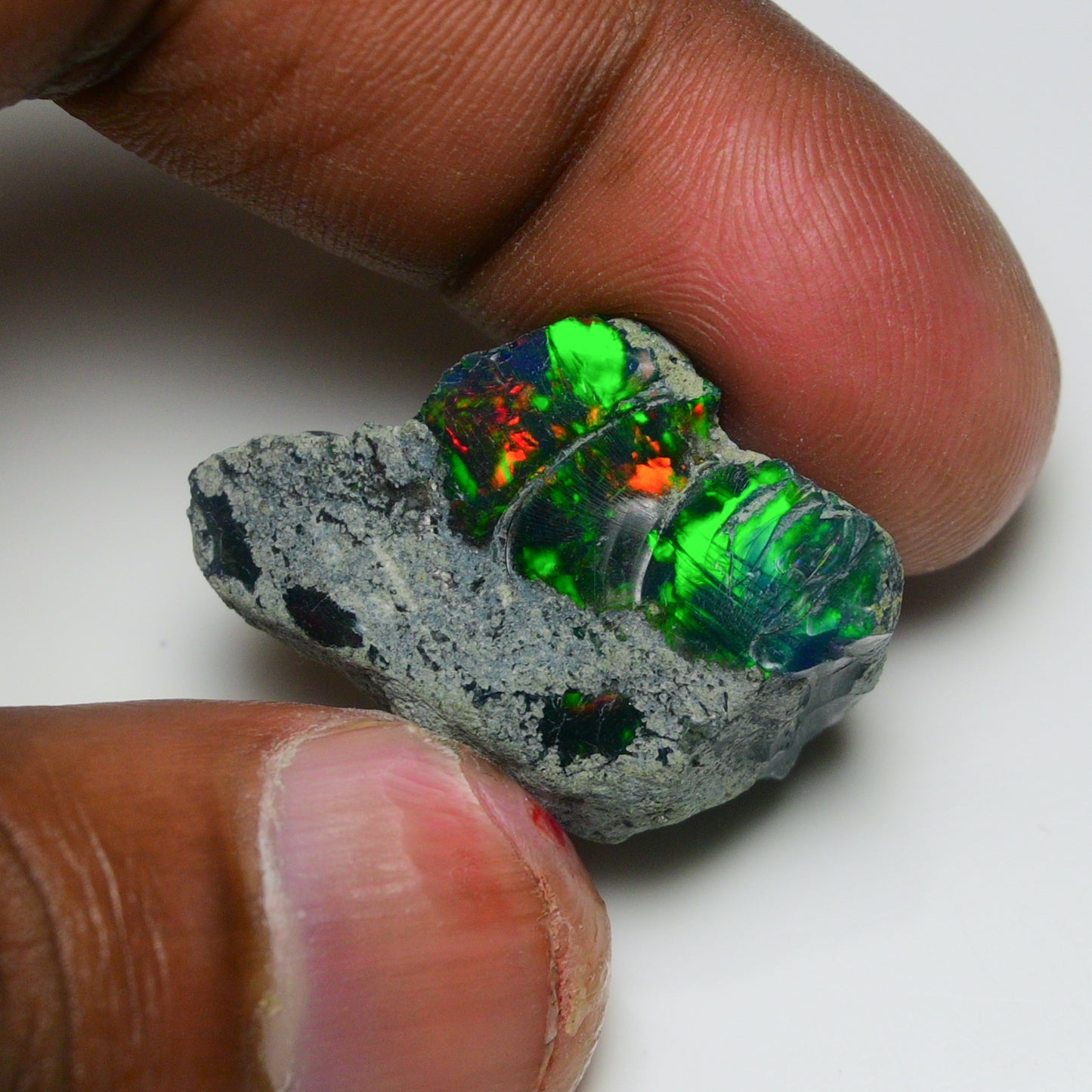 Rare Black Opal 26.80 Carats | Natural Black Ethiopian Opal Rough - Ready for Cutting & Jewelry!