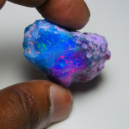 Very Rare Bi-Color Opal Rough 101.20 Cts Natural Ethiopian Opal Raw Jewelry Grade