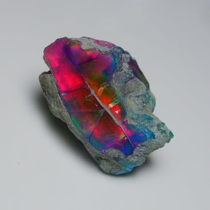 Very Rare Bi-Color Opal Rough 69.45 Cts Natural Ethiopian Opal Raw Jewelry Grade